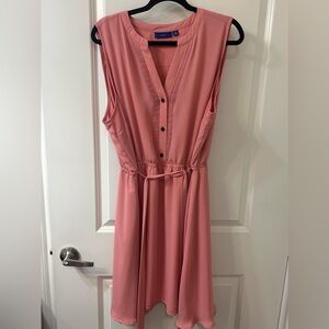NEW! Apt. 9 Coral Pink Sleeveless Drawstring Midi Dress